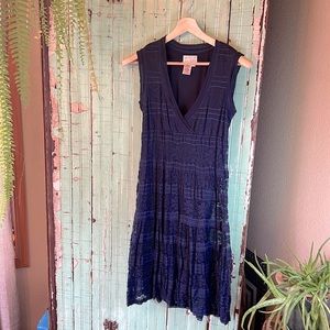 M.S.S.P. Knee length, stretchy, lacy dress